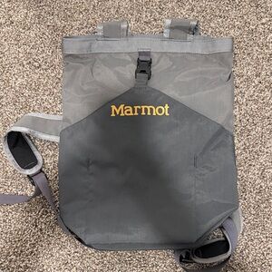 Marmot Gray and Yellow Backpack